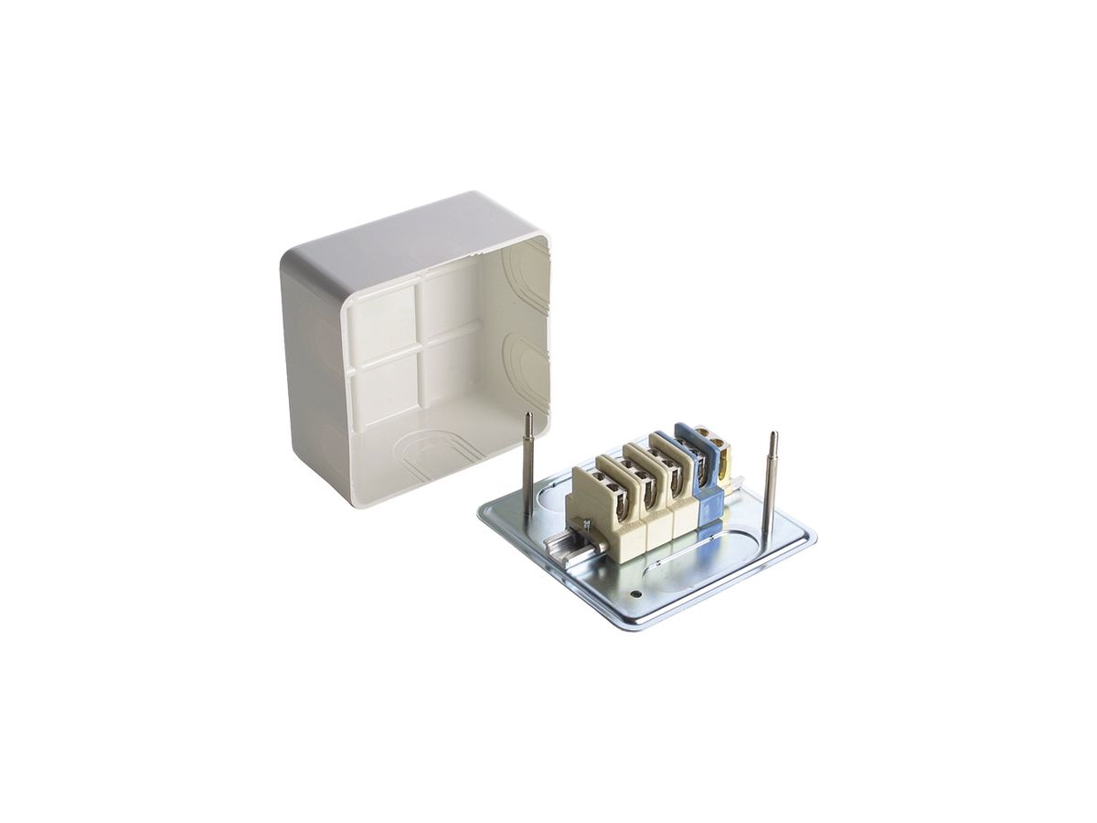 AP-Abzweigdose Woertz leer 95×95×45mm weiss