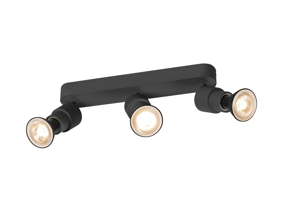 Spot SLV PURI 2.0 Basic CW GU10 3×6W DIM 258×42×96mm schwarz