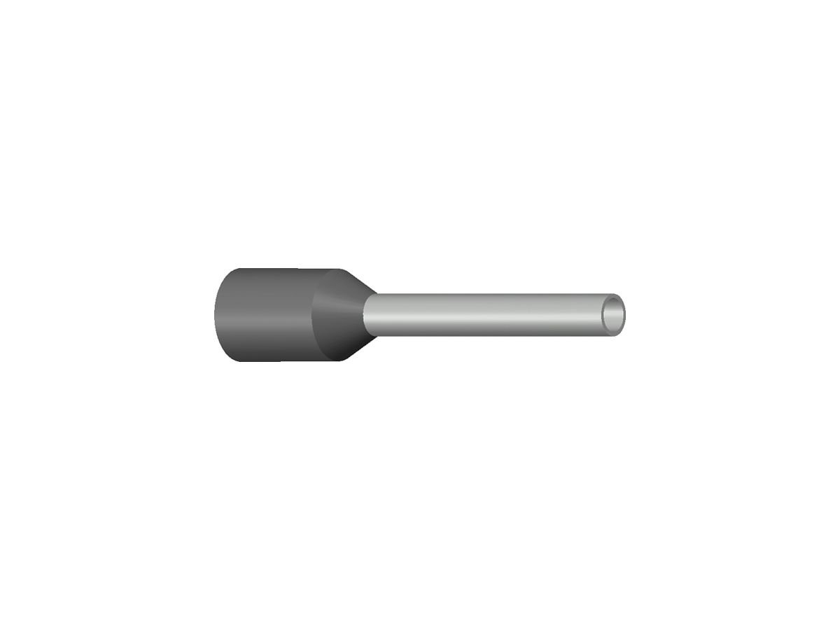 Aderendhülse Ferratec DIN isoliert 0.75mm²/10mm grau