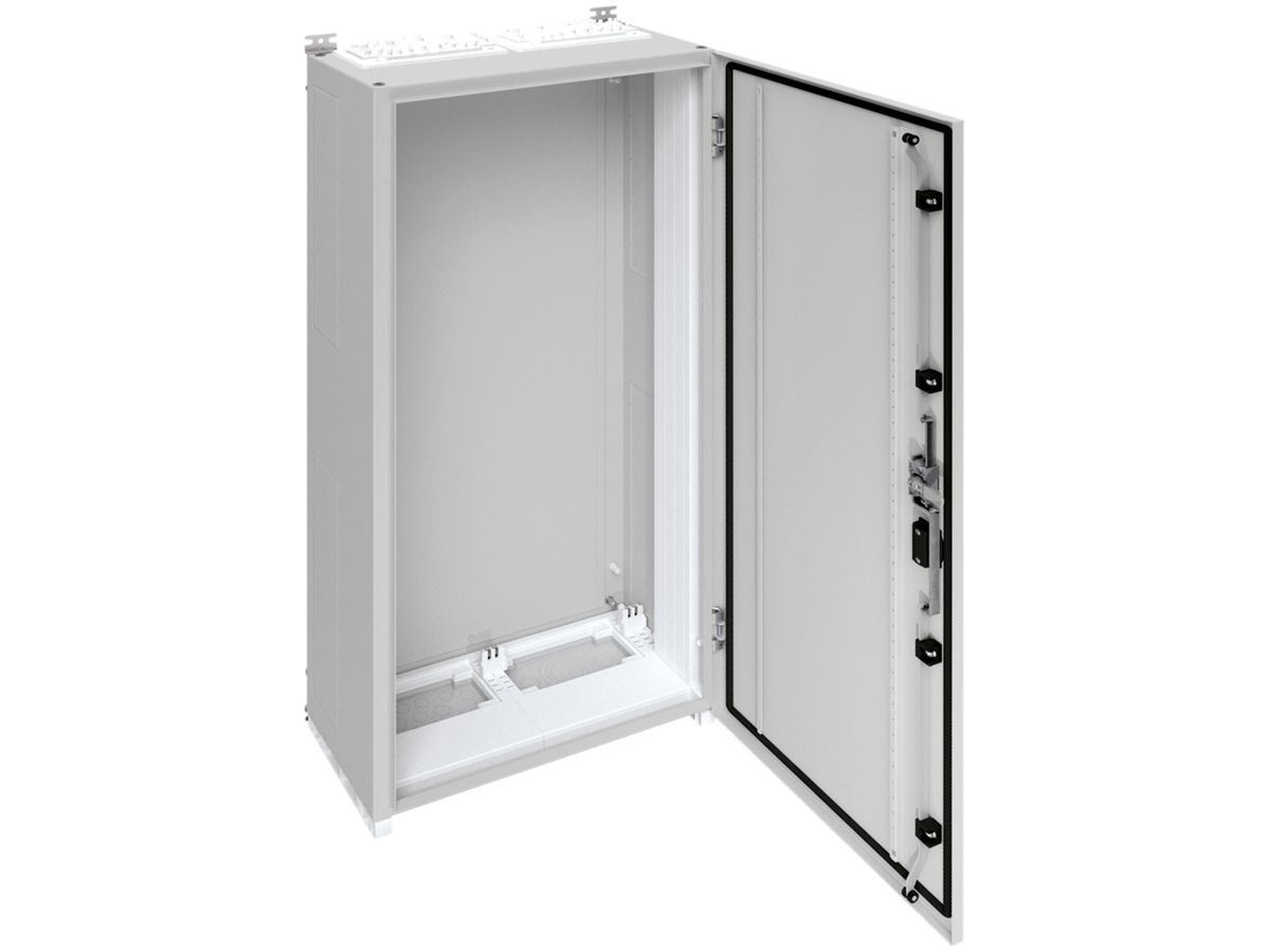 Wandschrank Hager univers mit Volltür SK I IP55 1250×550×275mm RAL 7035