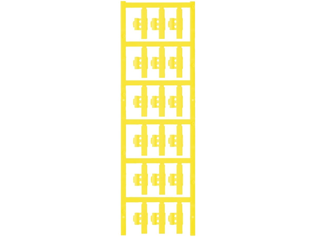 Leitermarkierer Weidmüller MultiCard SFC für Ø3…5mm 30×5.8mm PA66 gelb