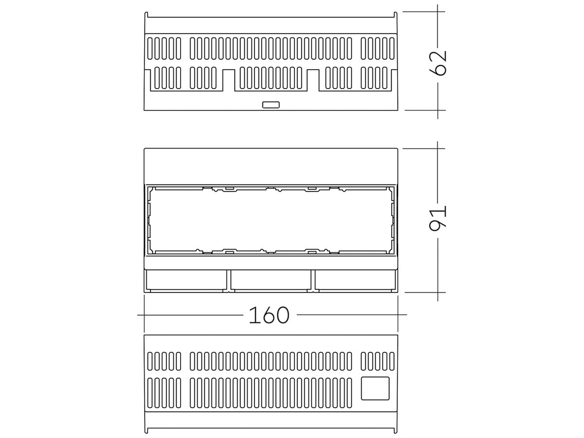 REG-Steuergerät Tridonic sceneCOM evo DALI-2 91×62×160mm