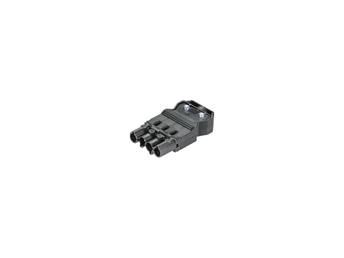 Stecker Wieland 4P schwarz, für Starkstrom GST 18i4 S S1 Z