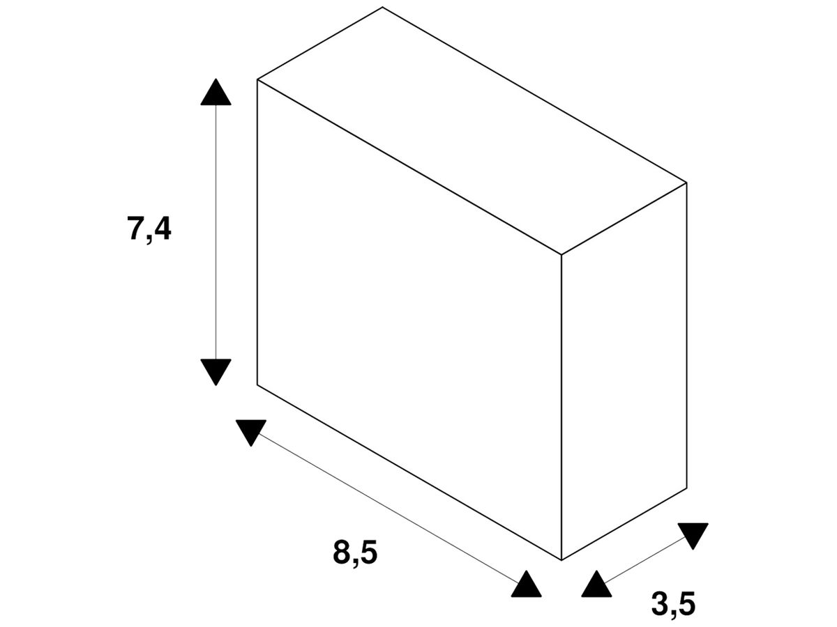 Leuchtenadapter SLV für 1-Phasen Stromschiene, weiss