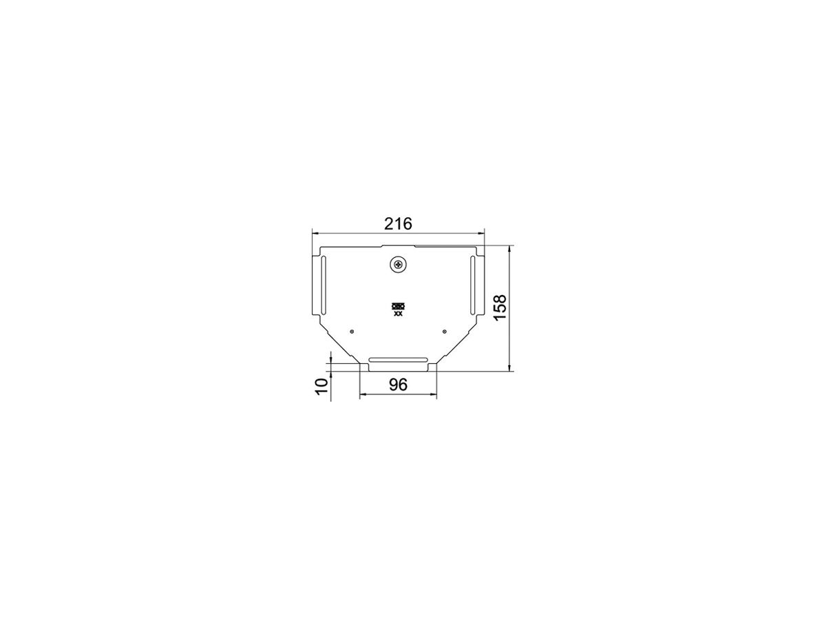 Deckel BET RTD zu T-Stück 100mm Edelstahl A2 blank