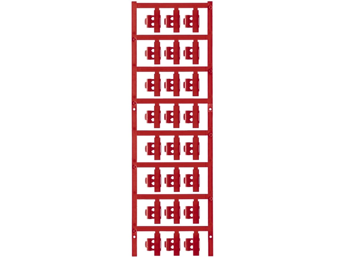 Leitermarkierer Weidmüller MultiCard SFC für Ø3…5mm 21×5.8mm PA66 rot