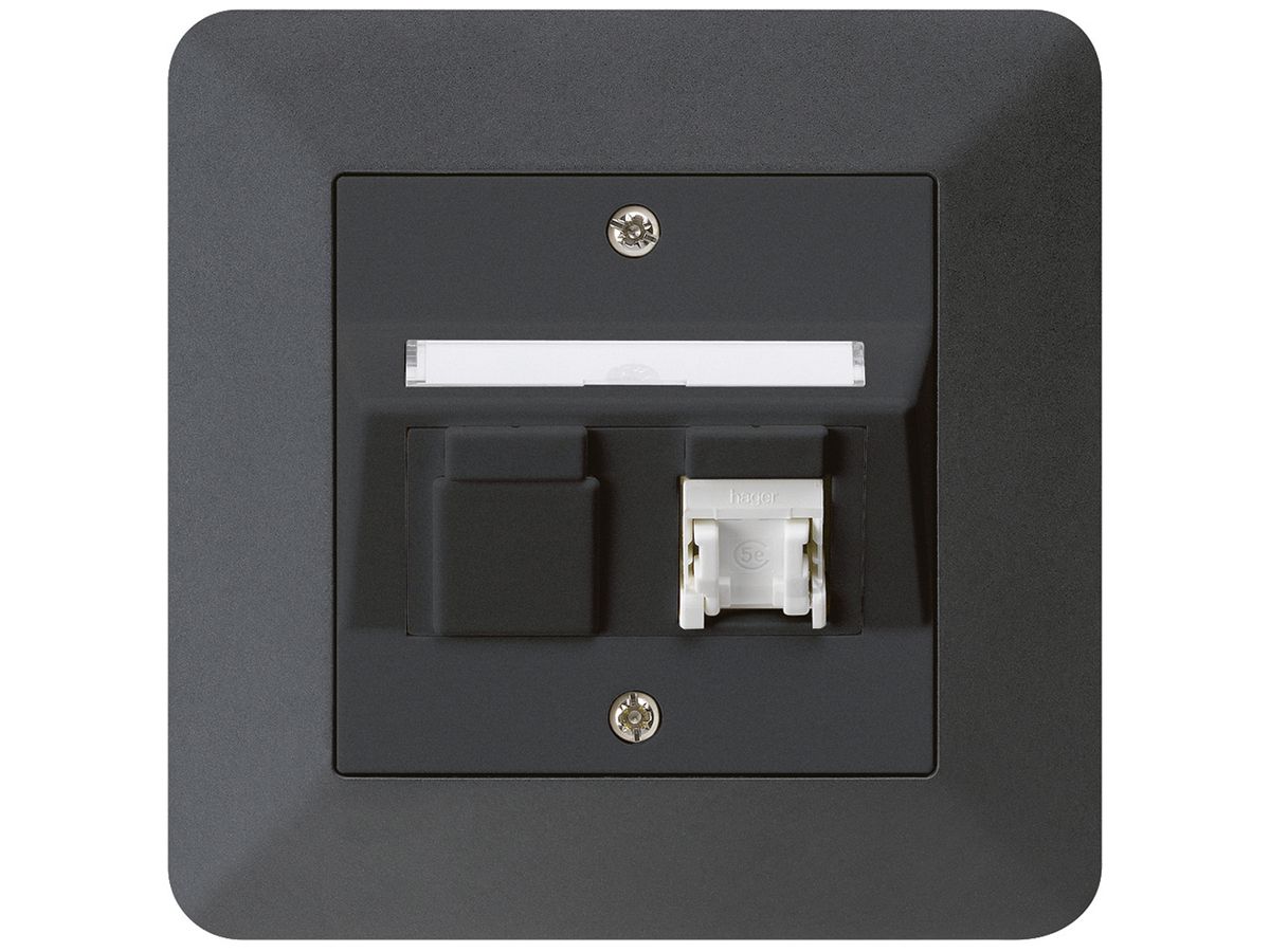 UP-Dose kallysto.trend C Kat.5e 1RJ45/u schwarz