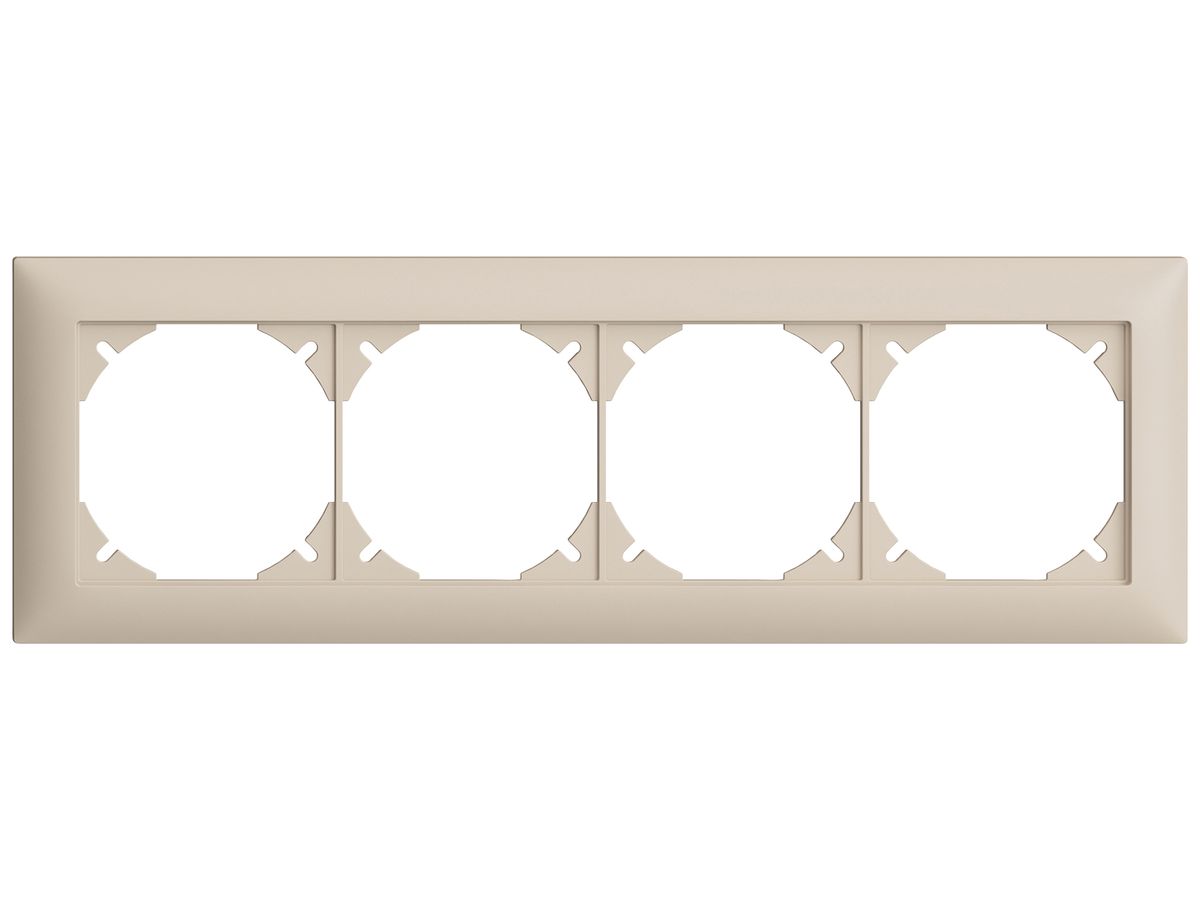 UP-Kopfzeile EDIZIOdue SNAPFIX® 1×4 horizontal 257×77mm crema