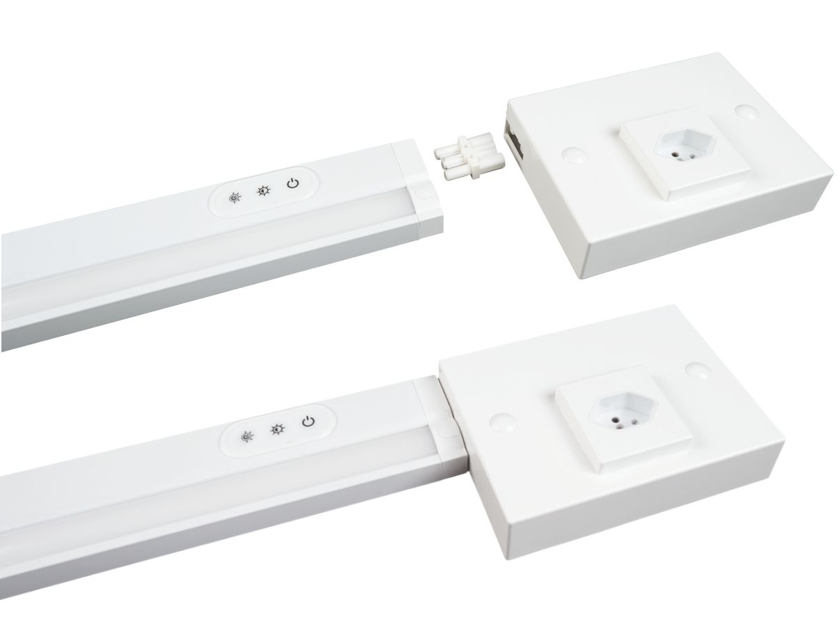 LED-Aufbauleuchte R32 CCT 10.5W weiss - 547mm,3000/4000/6000K,dim. 3 Stufen.
