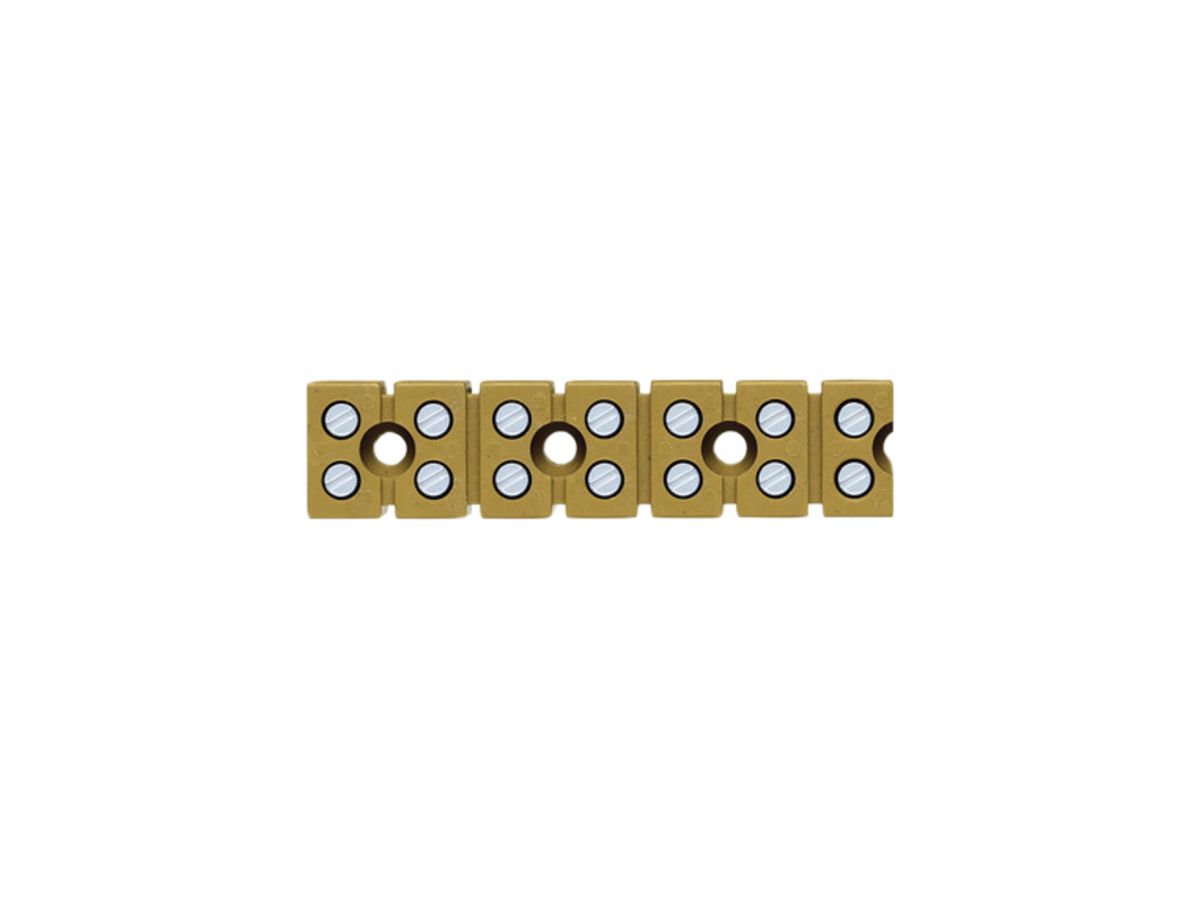 Klemmenleiste Weidmüller MK Schraubanschluss 2.5mm² 400V 24A 7L 63.5mm gelb