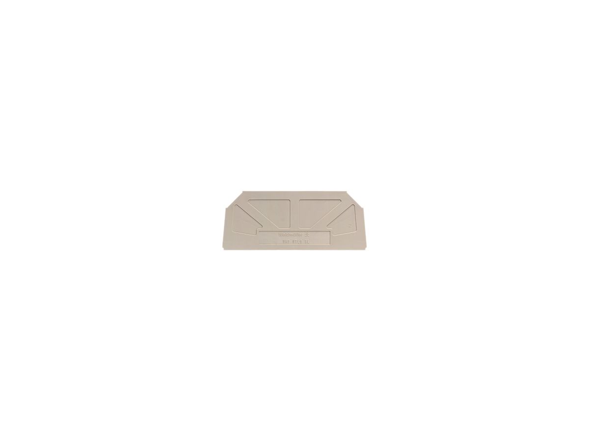 Abschlussplatte Weidmüller WAP WTL6 SL 82.2×1.5mm beige