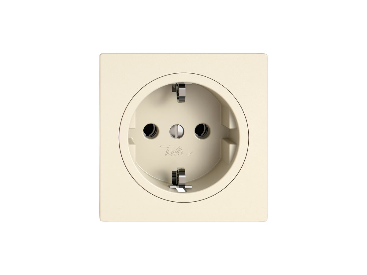 Steckdose EDIZIO.liv SNAPFIX® SCHUKO 16A 230V 60×60mm crema