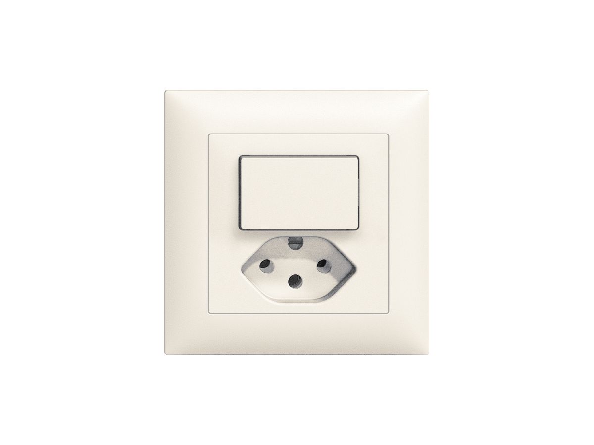 UP-Leuchtkombination A-R/1L+T13 weiss LS EDIZIOdue mit LED grün