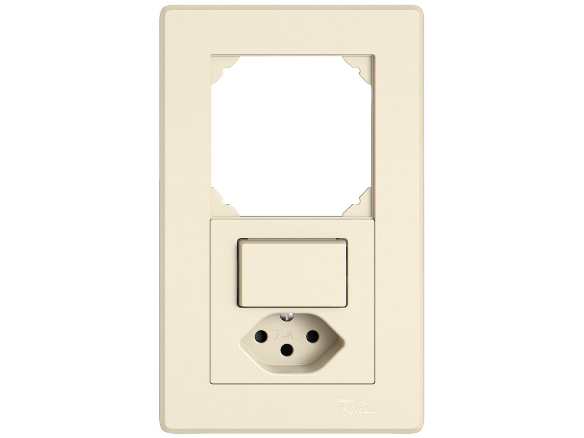 UP-Kombination EDIZIO.liv SNAPFIX® 2×1 156×96mm leer+Schema 3/1L+T13 crema