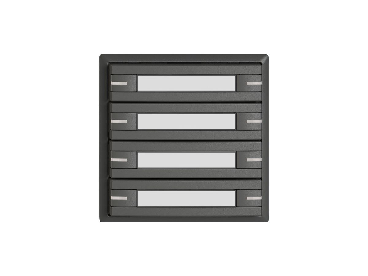 KNX-Taster RGB EDIZIO.liv SNAPFIX® Temperaturfüh.RGB-LED Pap.8×T 1-Tbed.dgu