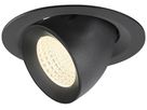 LED-Downlight SLV NUMINOS GIMBLE M 12W 1900lm 4000K WB DALI Ø135×95 schwarz
