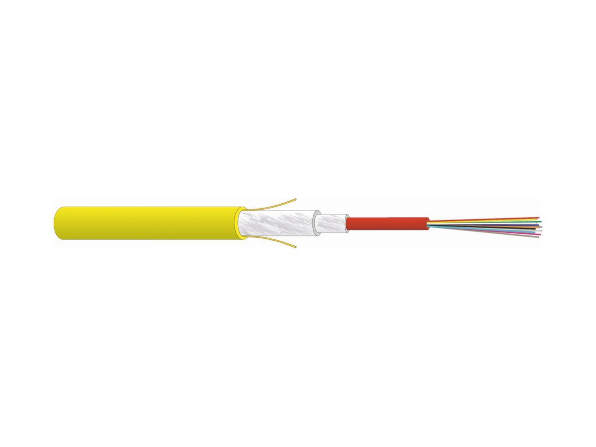 Kabel LWL Universal Dätwyler Dca 1×6 E9/125 G.652.D OS2 gelb