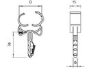 Klick-Snap Bettermann Ø12…15.5mm grau