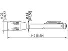 Stablampe Ex 6141 3V 14cm