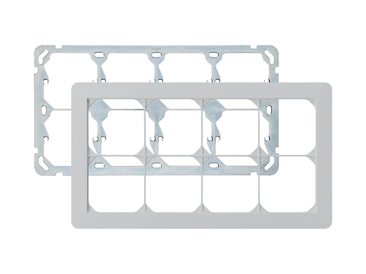 UP-Kopfzeile kallysto.trend 2×4 hellgrau horizontal