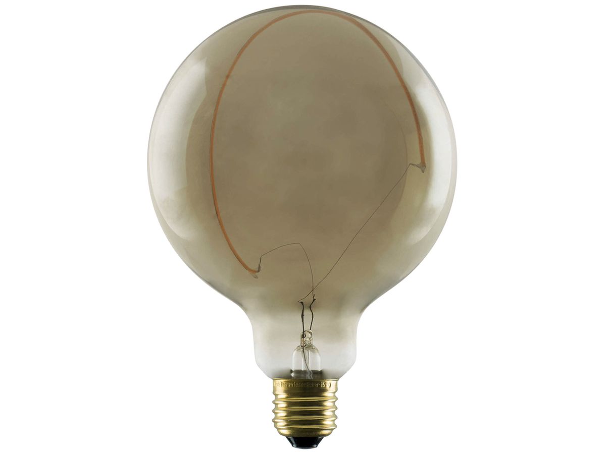 LED-Lampe SLV Illusion Globe E27 6W 1900K DIM mattiert Rauch Ø125×180mm