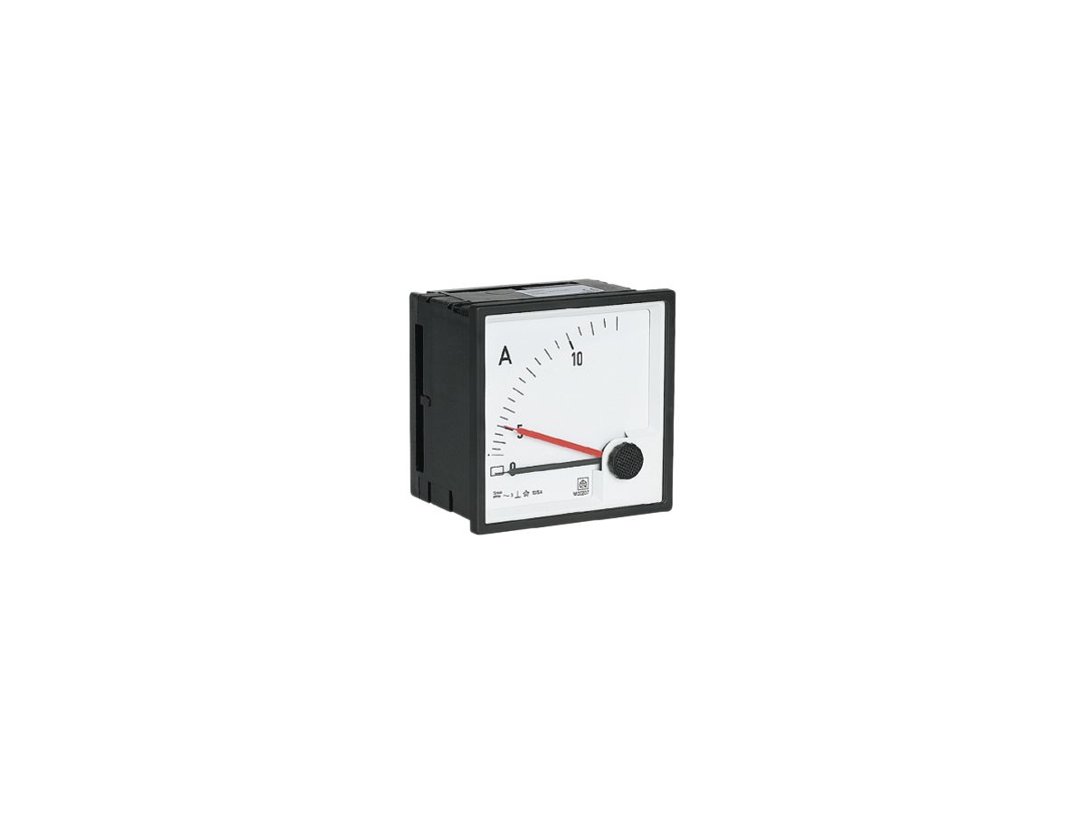 EB-Amperemeter ISKRA MQ0307 10/5A-12 A, 10A (AC), Klasse 3, 72×72mm
