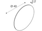 Leuchtenschirm SLV MANA 40 rund gerade Ø400×22mm Gold unifarbig