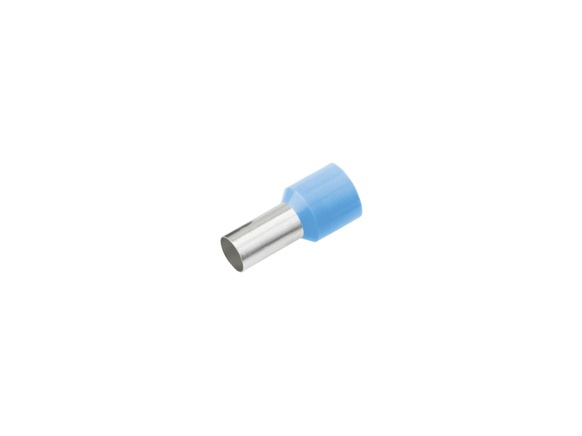 Aderendhülse Cimco 0.25mm² 8×12mm Kupfer PP hellblau
