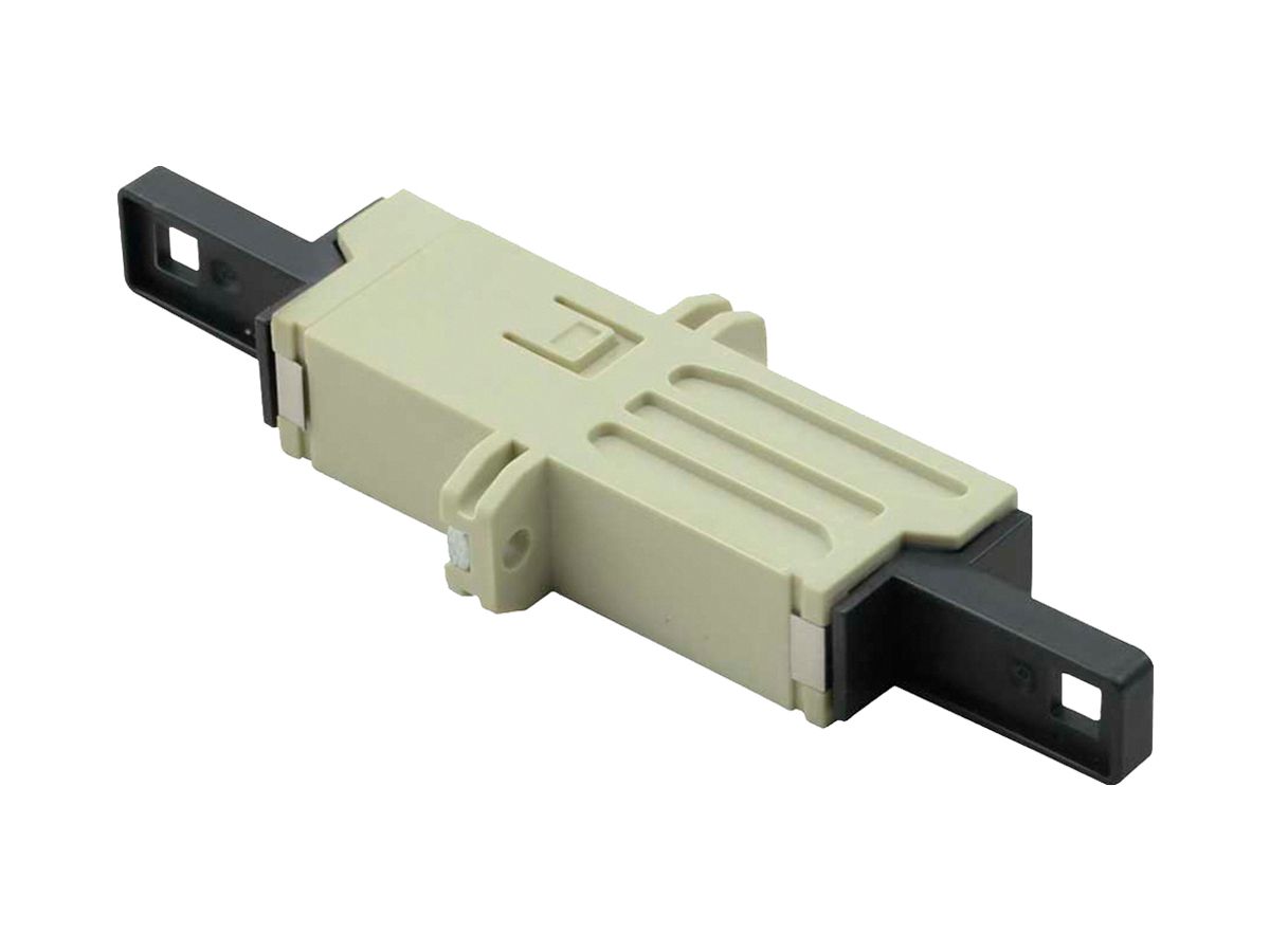 LWL-Kupplung ROLINE Multimode E2000/E2000-compact Flansch beige