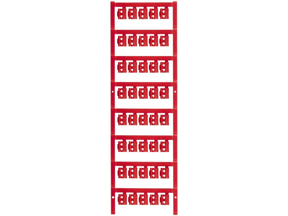 Leitermarkierer Weidmüller MultiCard SFC für Ø2…3.5mm 12×5.8mm PA66 rot