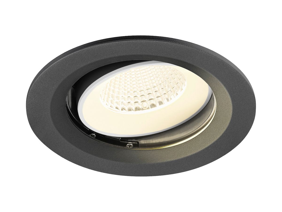EB-LED-Spot SLV NUMINOS MOVE M 12W 1900lm 4000K MB DALI DIM Ø135×80mm sz/ws