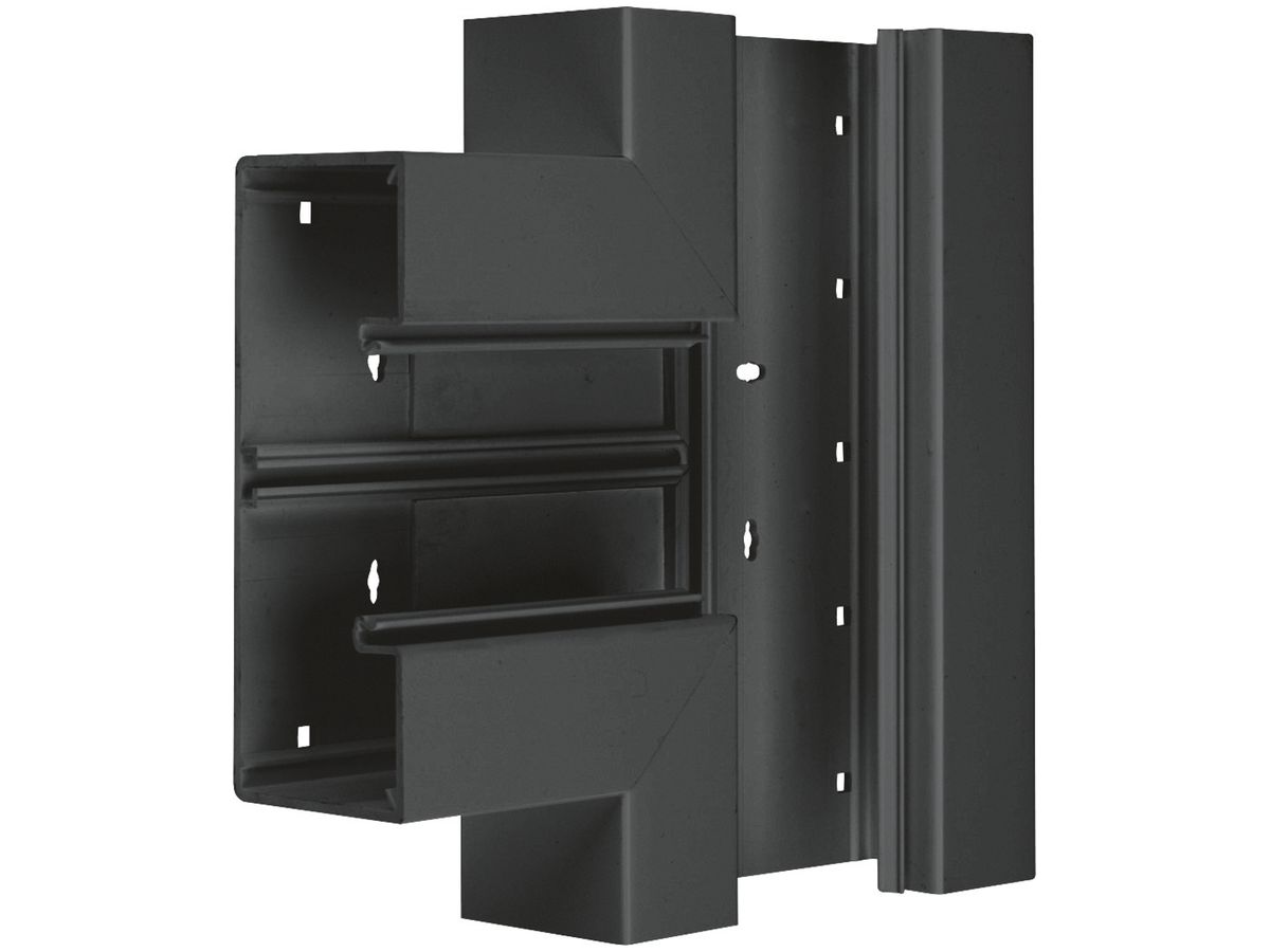 T-Stück Hager BR 65×170mm Oberteil 80mm schwarz