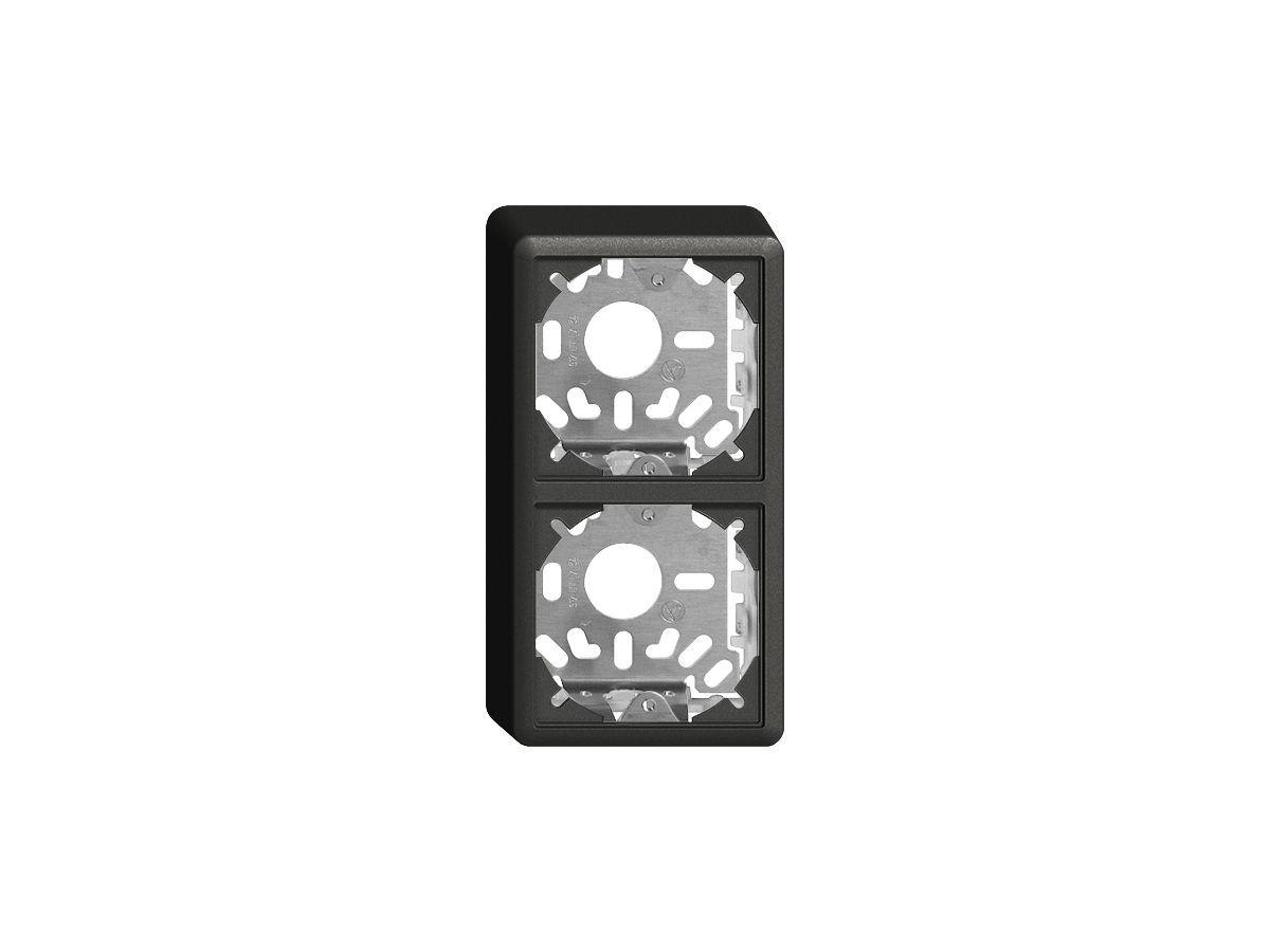 Kappe mit Grundplatte 2×39mm schwarz für Kombination FX Universal
