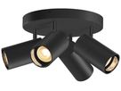 Spot SLV ASTO TUBE GU10 4×10W Ø70×125mm schwarz