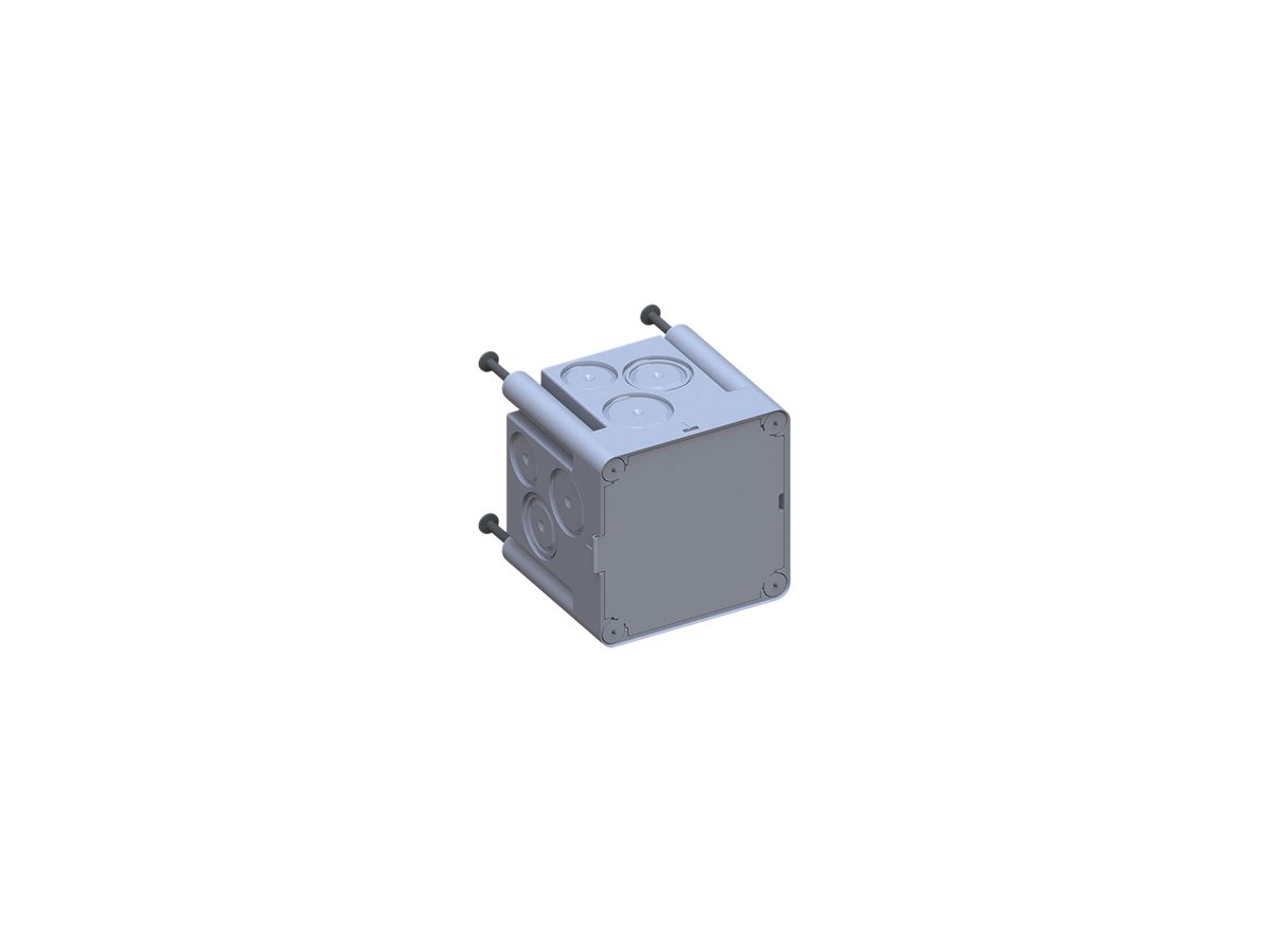 UP-Einlasskasten AGRO 1×1 650°C mit Schutzdeckel und Nägel M20/25