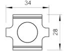 Stossstellenverbinder Bettermann mit Schraube M6×20 für Gitterrinne A4