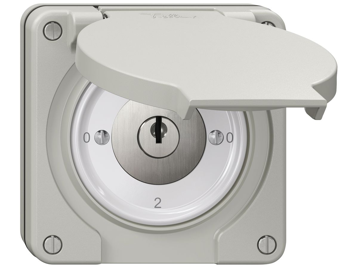 UP-Schlüsselschalter NEVO SNAPFIX® Umschalter 16A 400V 0-1-0-2 lgu