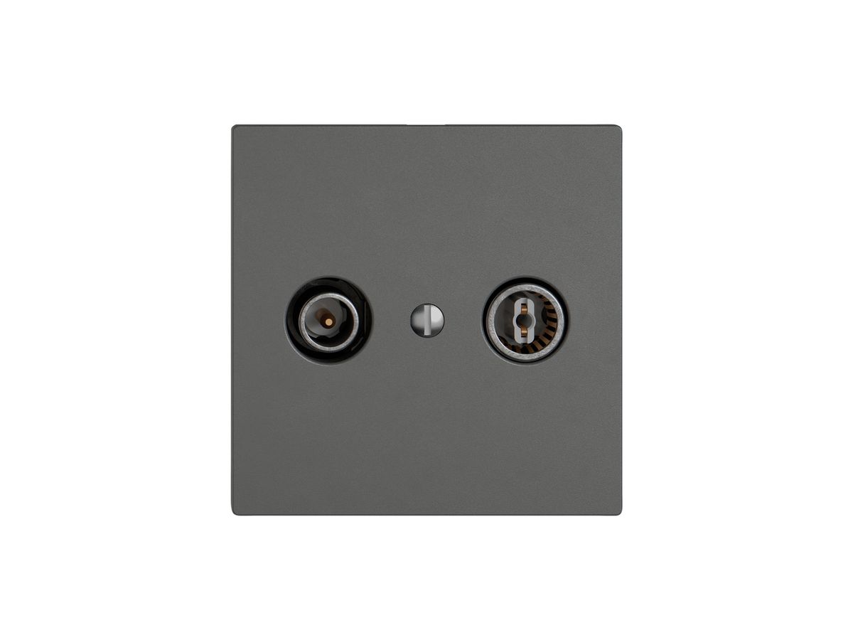 Antennendose TV-R EDIZIO.liv SNAPFIX® Durchgangsdose 11dB dgu