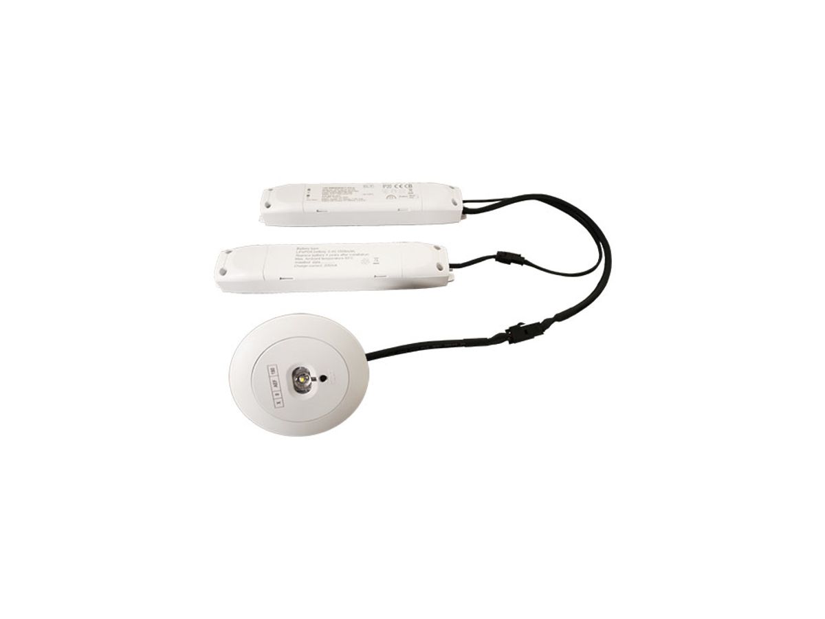 LED-Antipanik- und Fluchtwegspot AL-P, 1×3W, Einzelbatterie 3h, Hohldecke