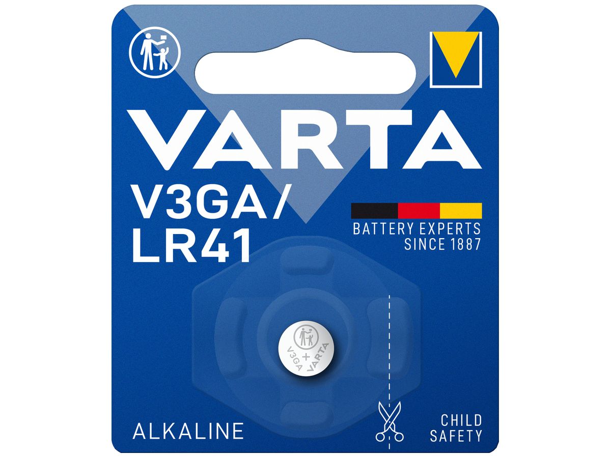 Knopfzelle VARTA Consumer V3GA/LR41 Alkali-Mangan 1.5V 32mAh
