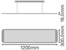 LED-Pendelleuchte LEDVANCE PANEL DIRECT/INDIRECT ZBVR 1200, 36W 3800lm 3000K UGR