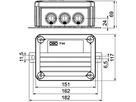 Kabelabzweigkasten Bettermann E30-E90 1 Sicherungshalter 150×116×67mm 6mm² or