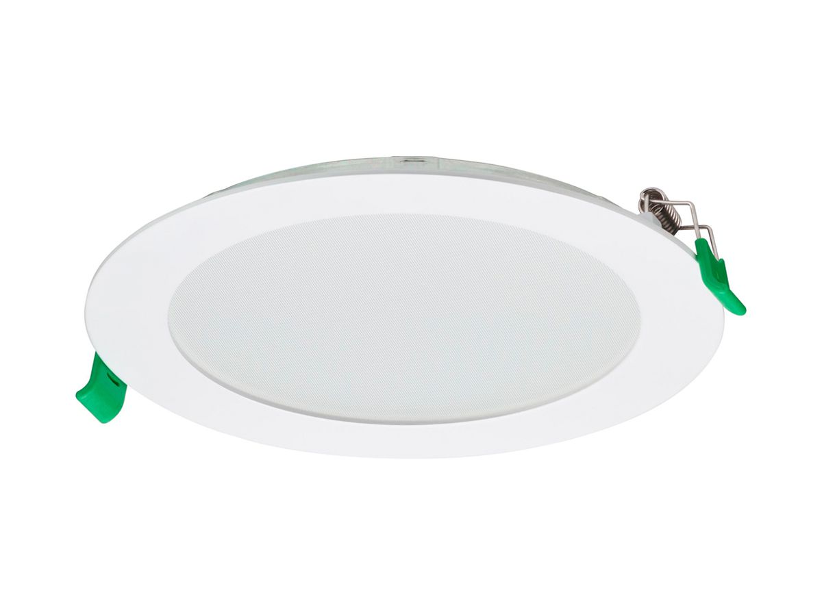 EB-LED-Deckenleuchte Philips CoreLine 10W 1150lm 3000…4000K IP44 DIM Ø170 weiss