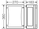 Apparategehäuse FP 0230 ENYSTAR grau leer 270×360×186mm