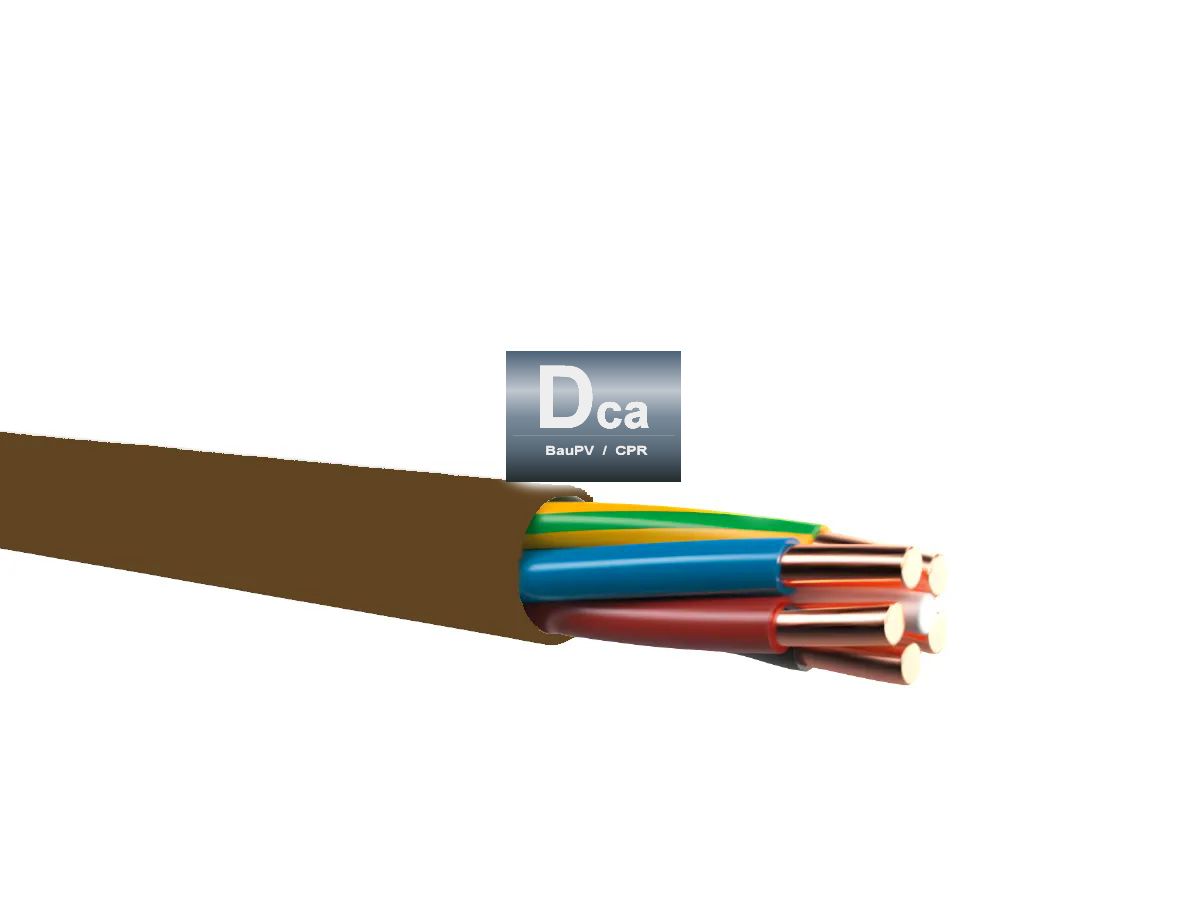 FE0 3x1.5mm² LNPE Dca braun - Dca, s2 d2 a2