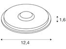 LED-Bodenleuchte SLV BIG PLOT 4.9W 540lm 3000K Ø124×16mm, Aluminium