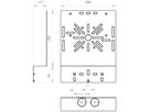 Montageplatte Bettermann 240×200mm verzinkt