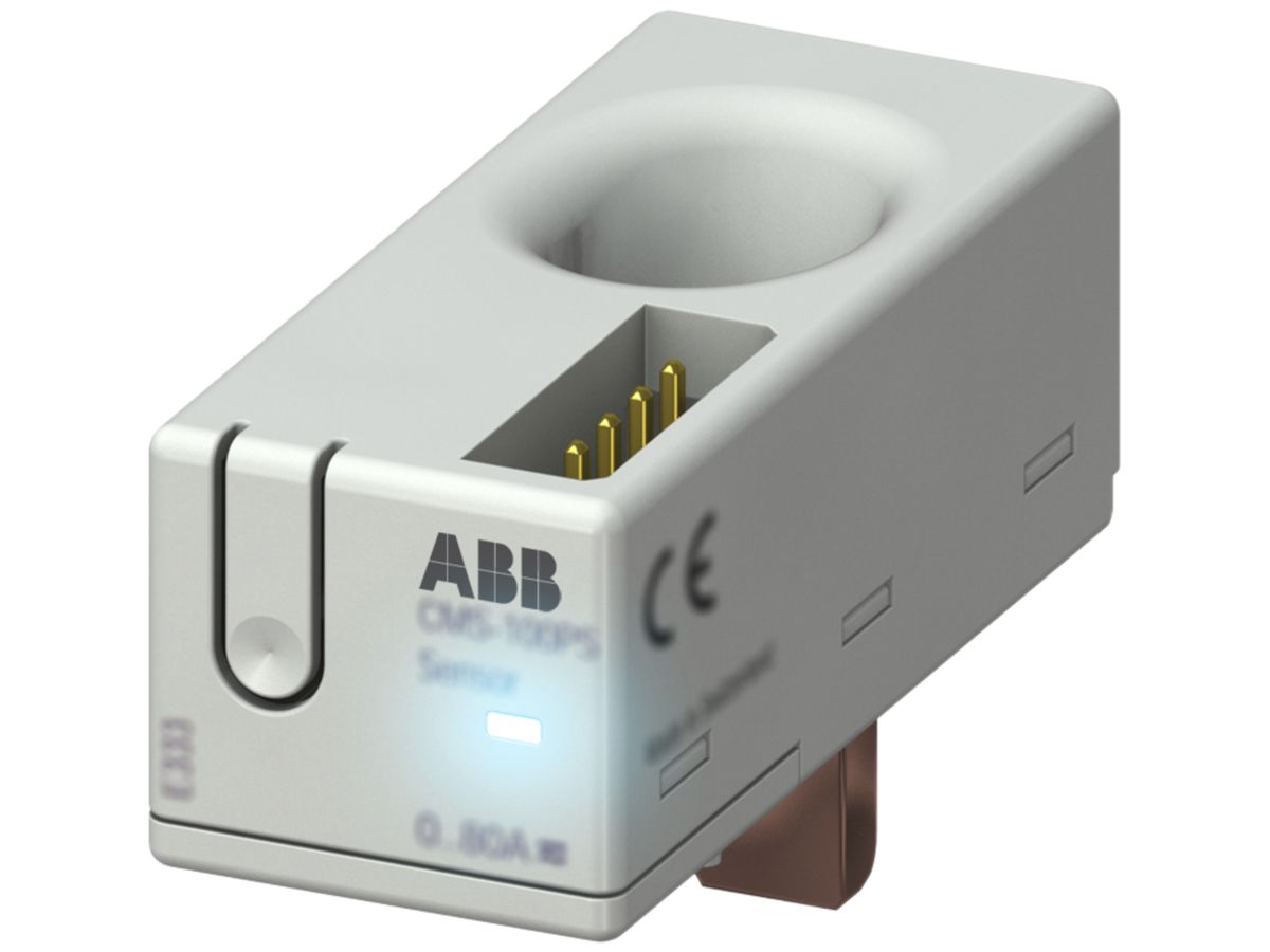 Stromsensor ABB CMS-102PS Solid-Core 1×20A, Montage auf SMISSLINE/proM, 18mm