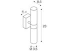 Spiegelleuchte SLV MIBO WALL UP-DOWN, 2×G9 25W IP21 chrom