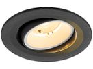LED-Downlight SLV NUMINOS MOVE S 6.7W 1050lm 3000K MB DA Ø100×63.5 schwarz/weiss